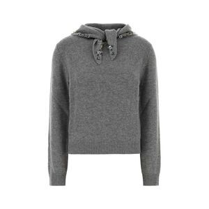 Prada Women Grey Cashmere Sweater